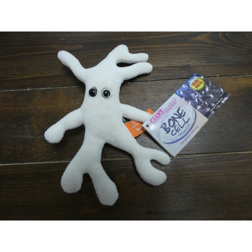 Giant Microbes Drew Oliver Plush Bone Cell Osteocyte New Flaw 8"